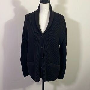 Ralph Lauren Women’s Black Cardigan Sweater Size Medium